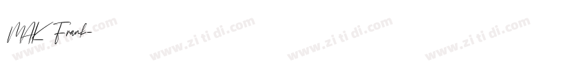 MAK Frank字体转换